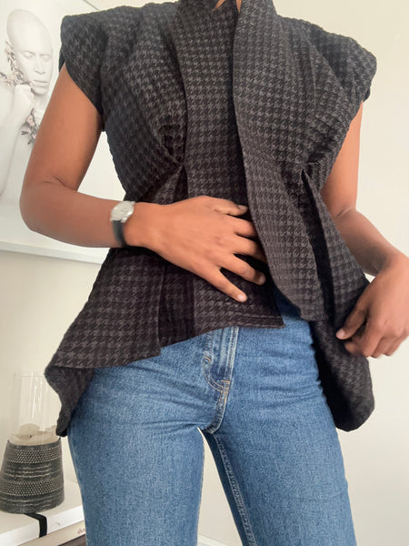 Black Brocade Shacket