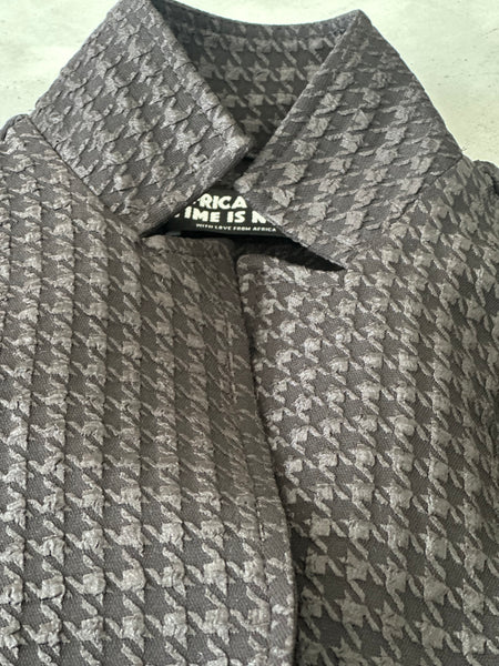 Black Brocade Shacket