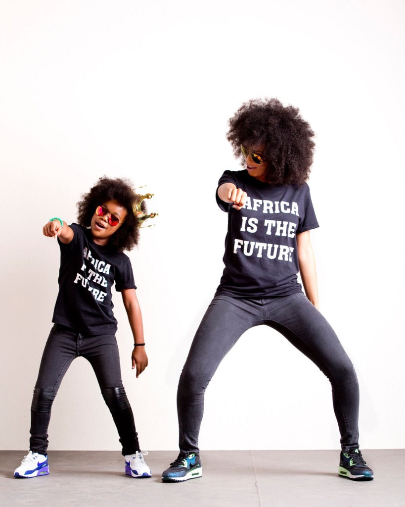 Africa is the Future adult t-shirts (black)