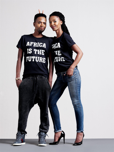 Africa is the Future adult t-shirts (black)