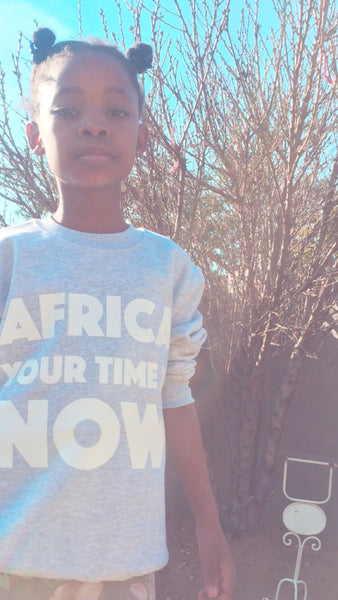 Mini 'Africa Your Time Is Now' sweaters